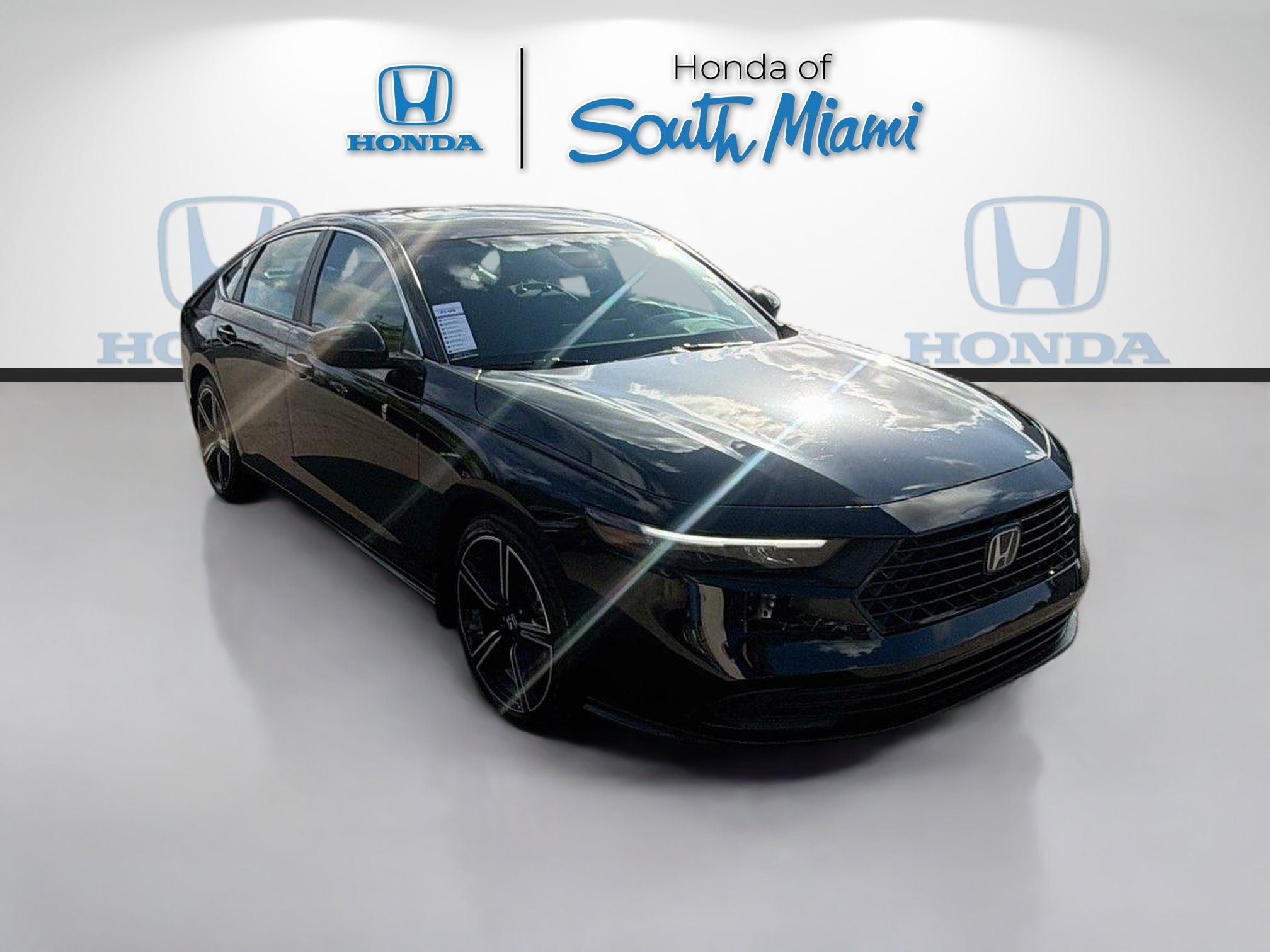 Certified Used 2024 Crystal Black Pearl Honda HYBRID SPORT image 1