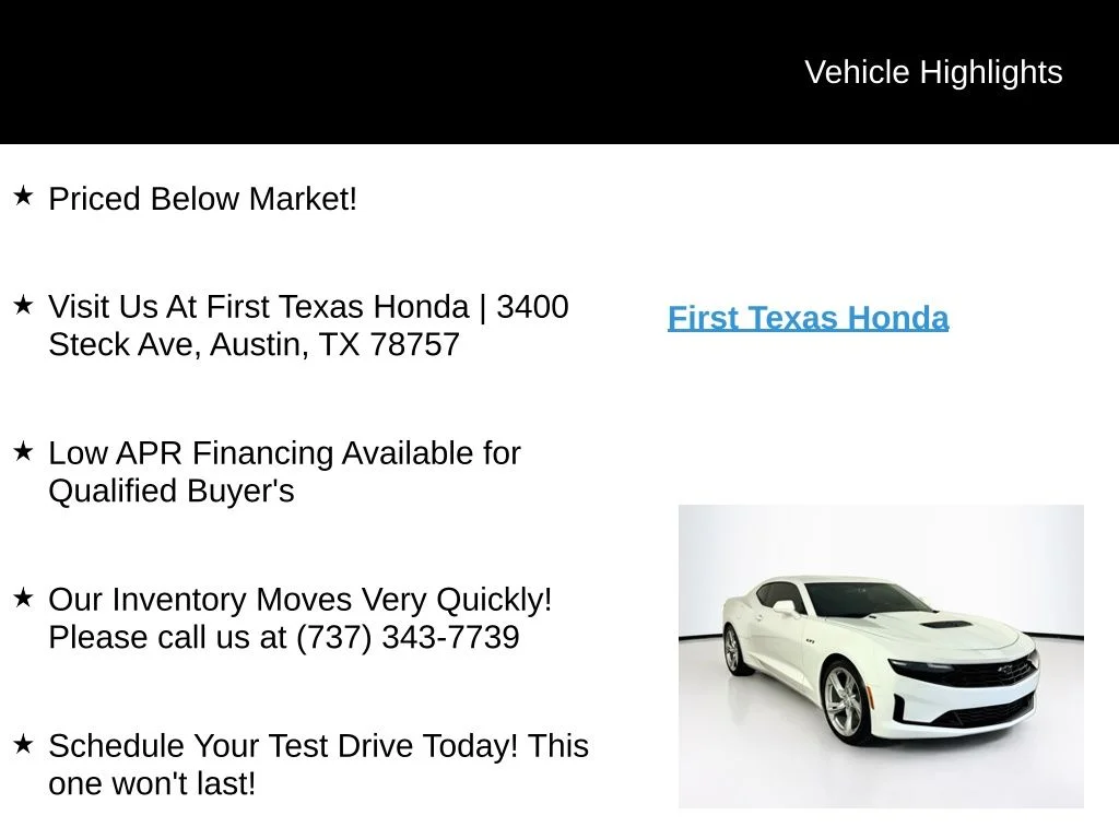 Used 2023 Summit White Chevrolet LT1 image 10