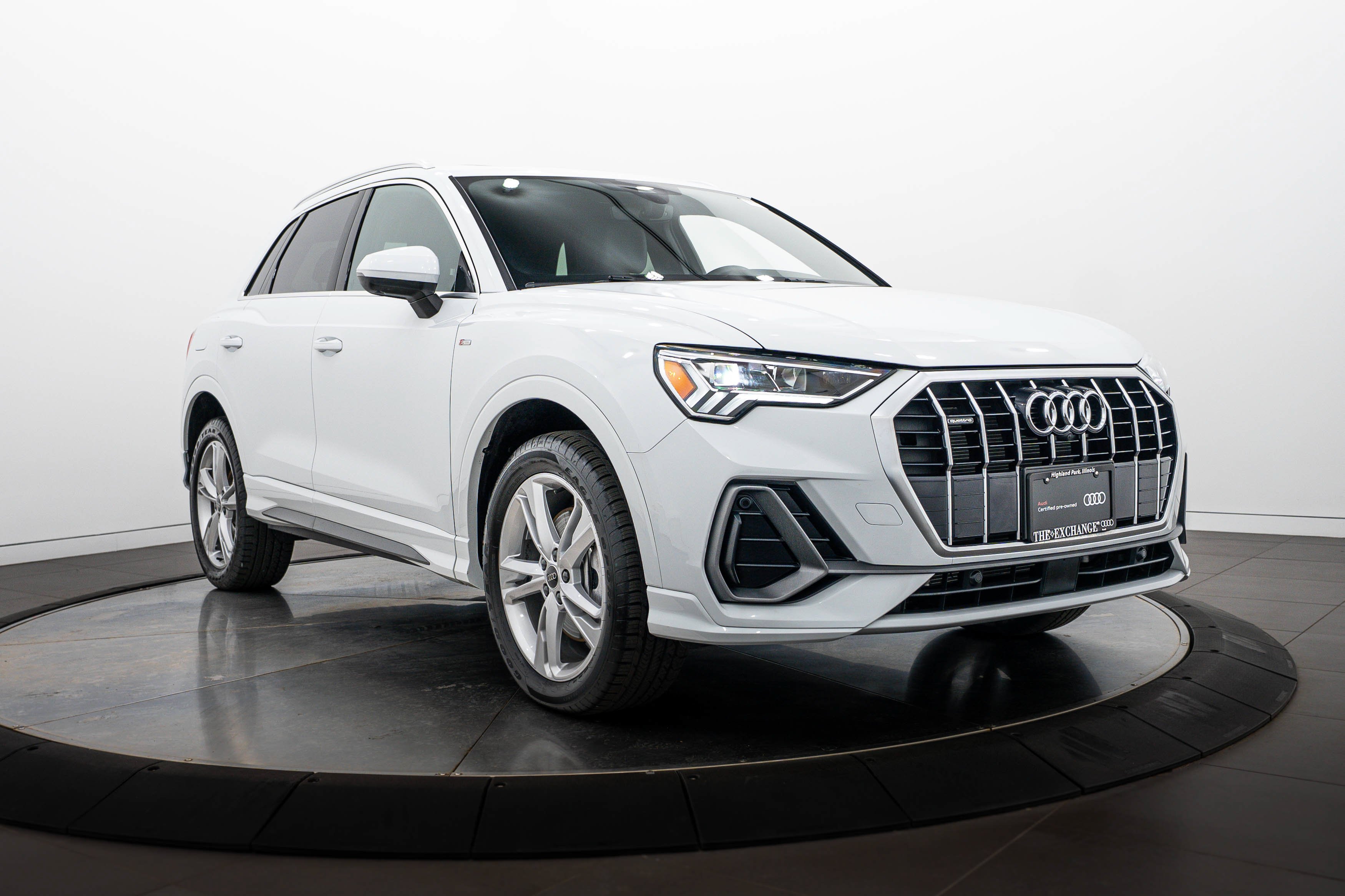 Certified Used 2023 Glacier White Metallic Audi S line Premium Plus image 2