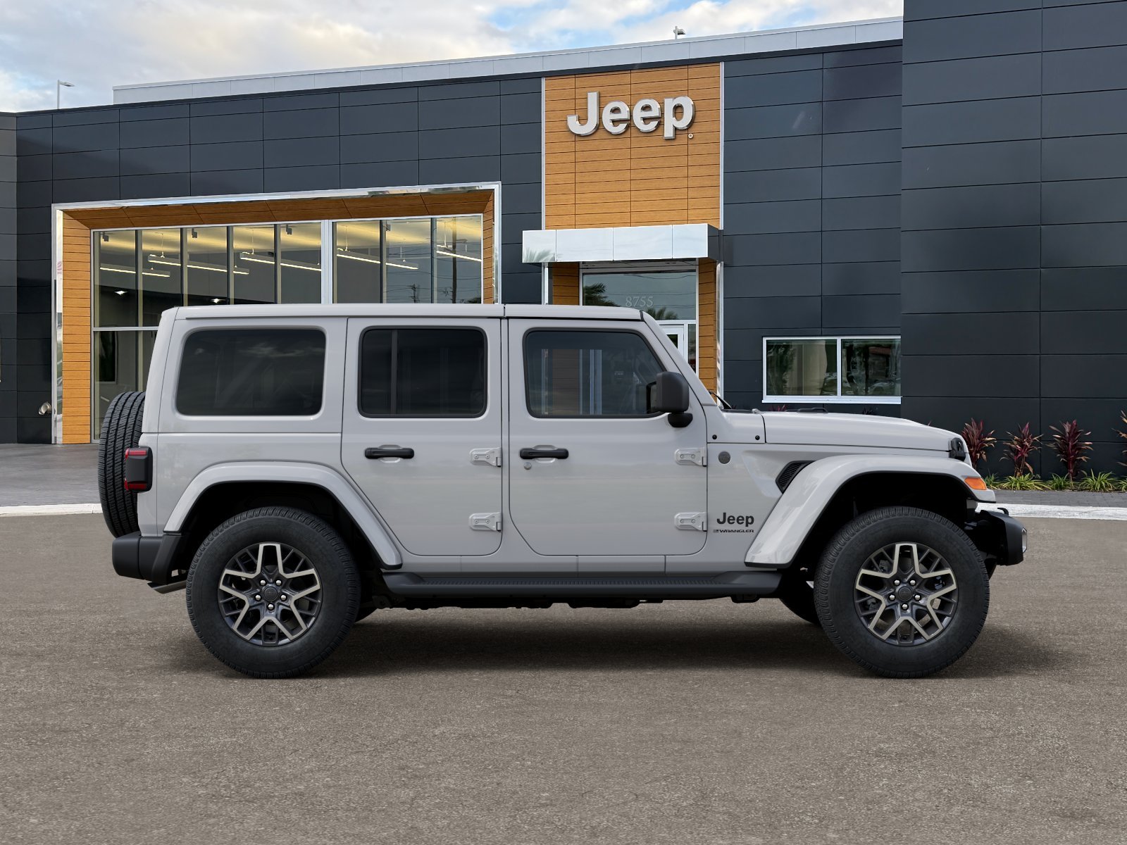 New 2026 Bright White Clear-Coat Exterior Paint Jeep Sahara image 53