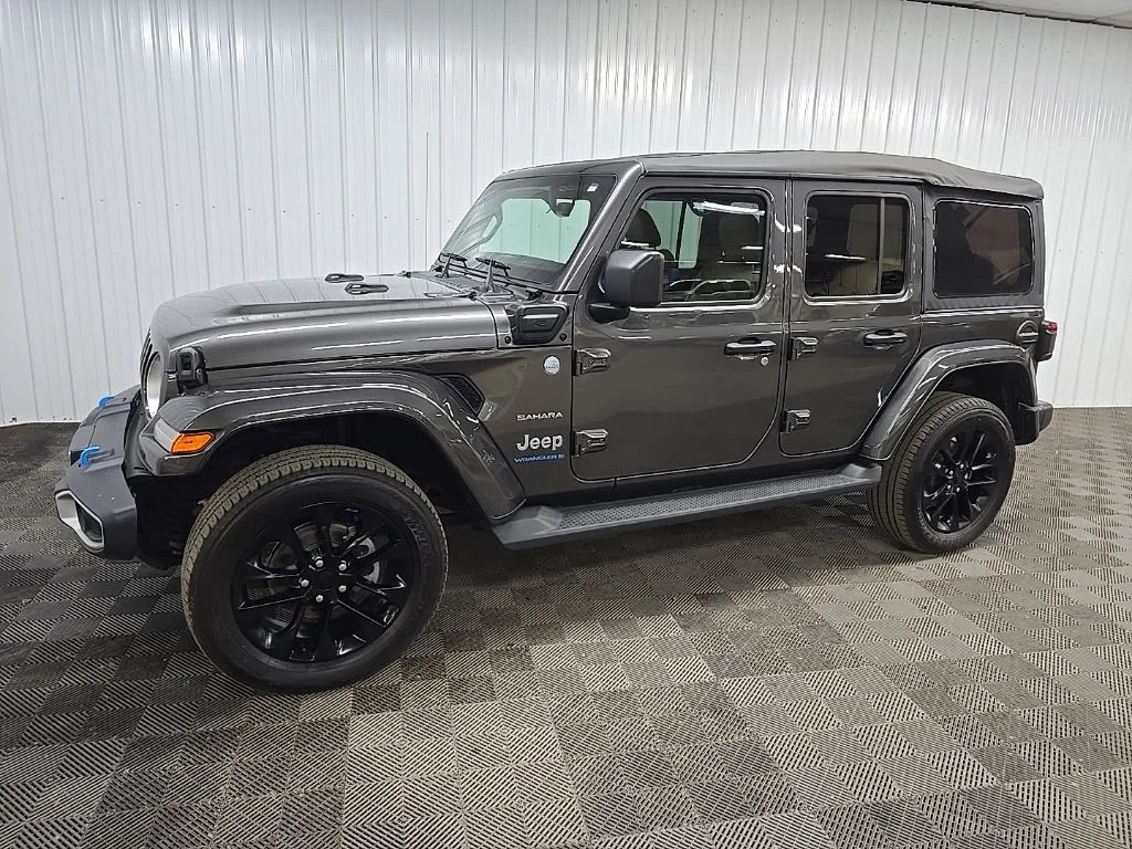 Used 2023 Gray Jeep Sahara 4xe image 6