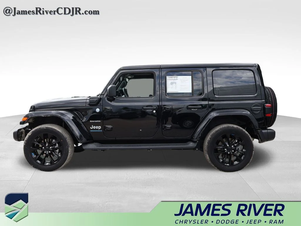 Used 2023 Black Jeep Sahara 4xe image 2