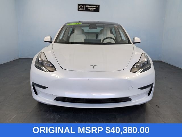 Used 2023 Tesla Model 3 Base with VIN 5YJ3E1EA2PF498543 for sale in Delray Beach, FL