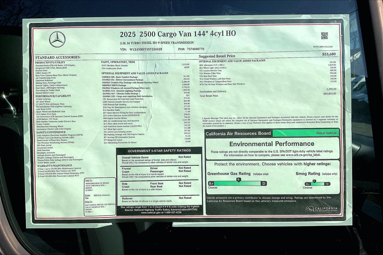 2025 Mercedes-Benz Sprinter Cargo Van Base - Photo 23