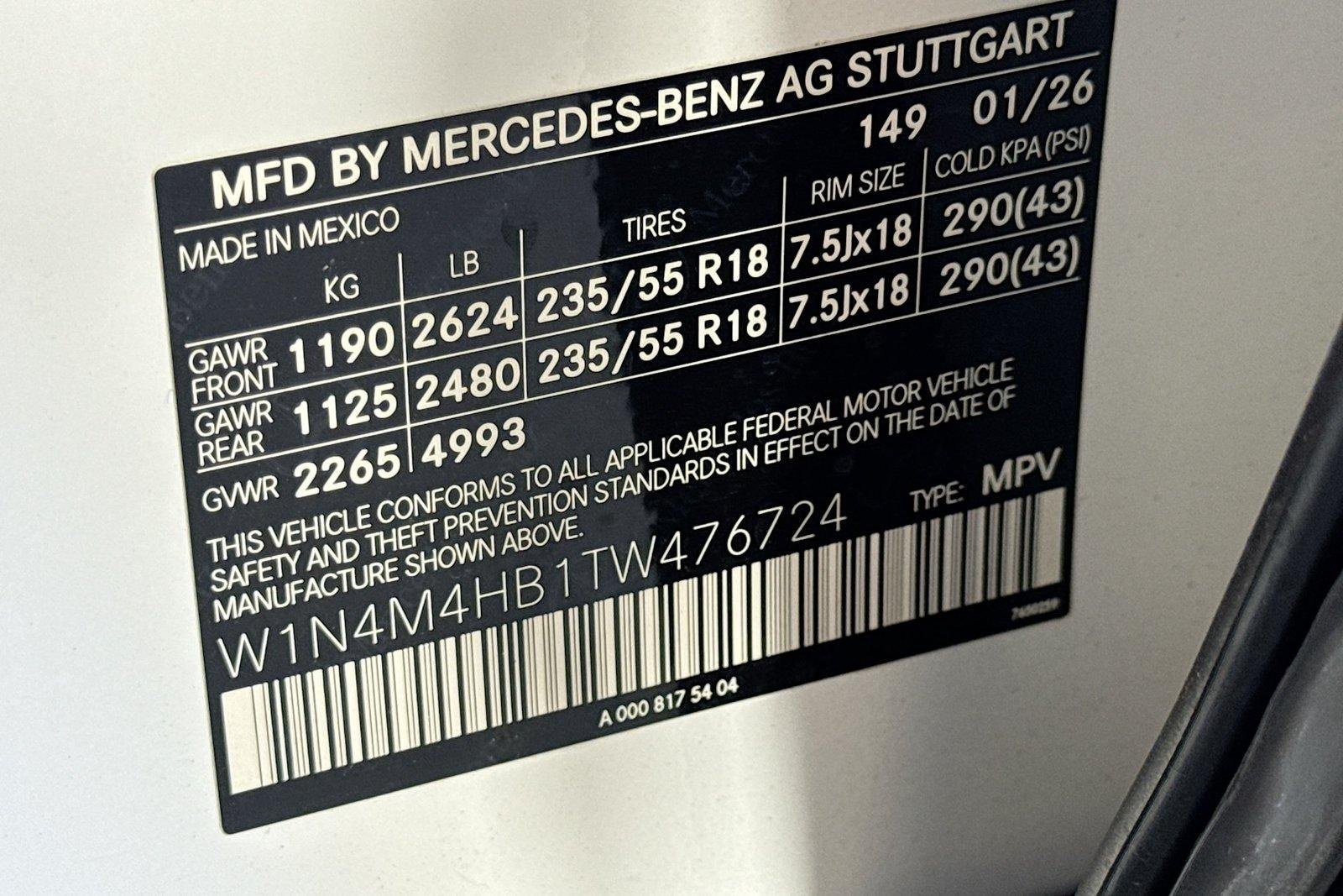 New 2026 Polar White Mercedes-Benz GLB 250 image 30