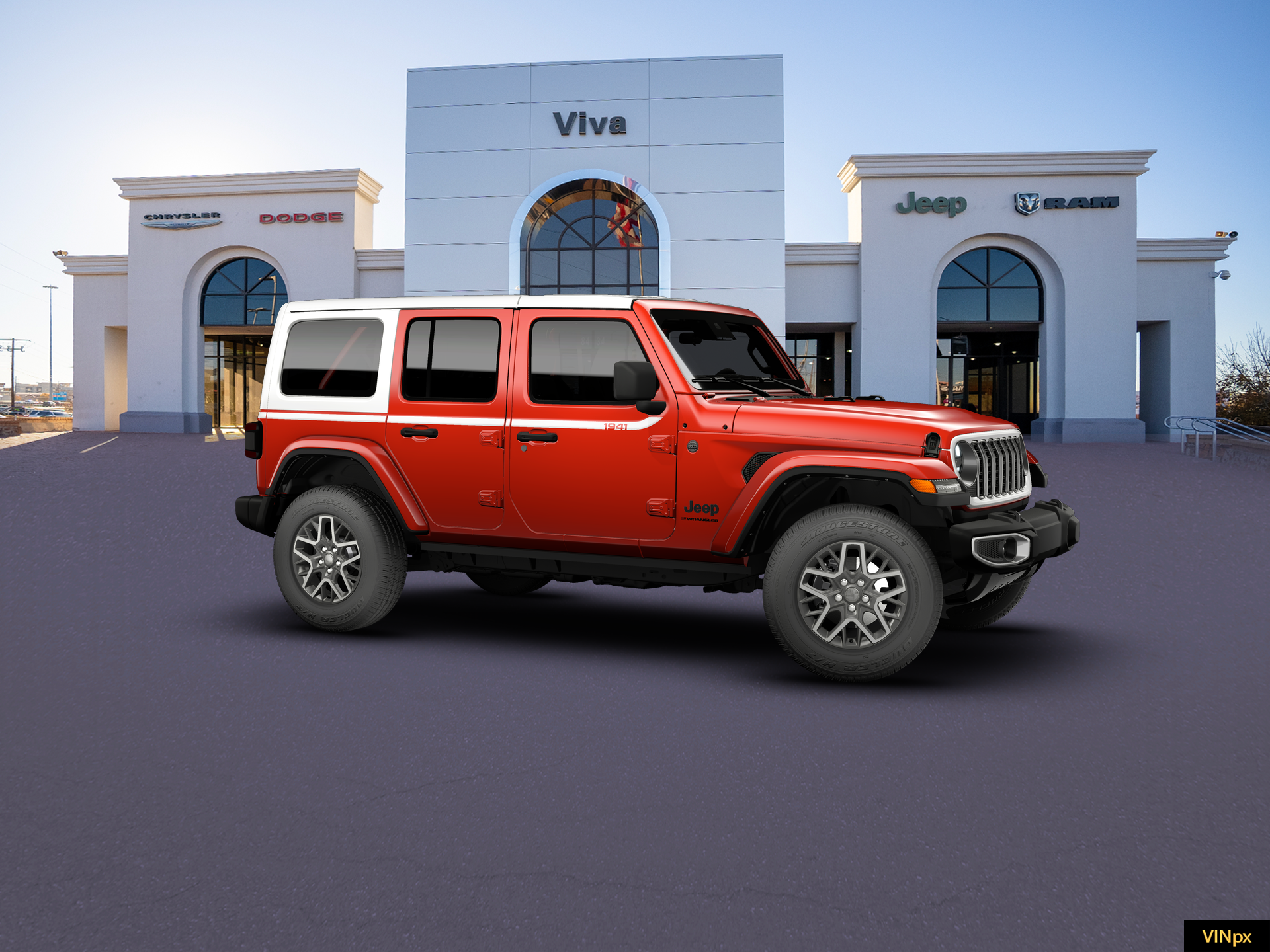 New 2026 Firecracker Red Clear-Coat Exterior Paint Jeep Sahara image 22
