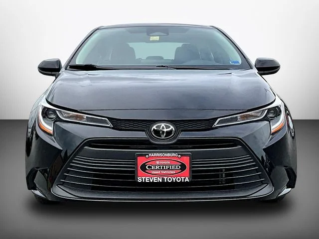 Certified Used 2025 Black Toyota LE image 2