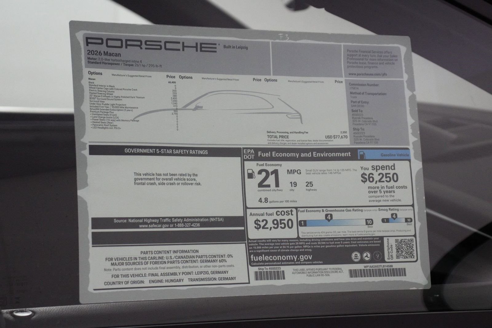 New 2026 Black Porsche  image 25