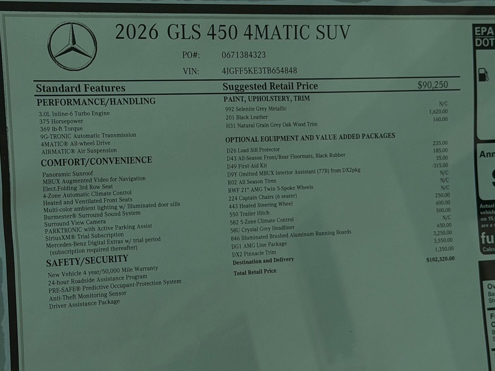 New 2026 Selenite Grey Metallic Mercedes-Benz GLS 450 image 25