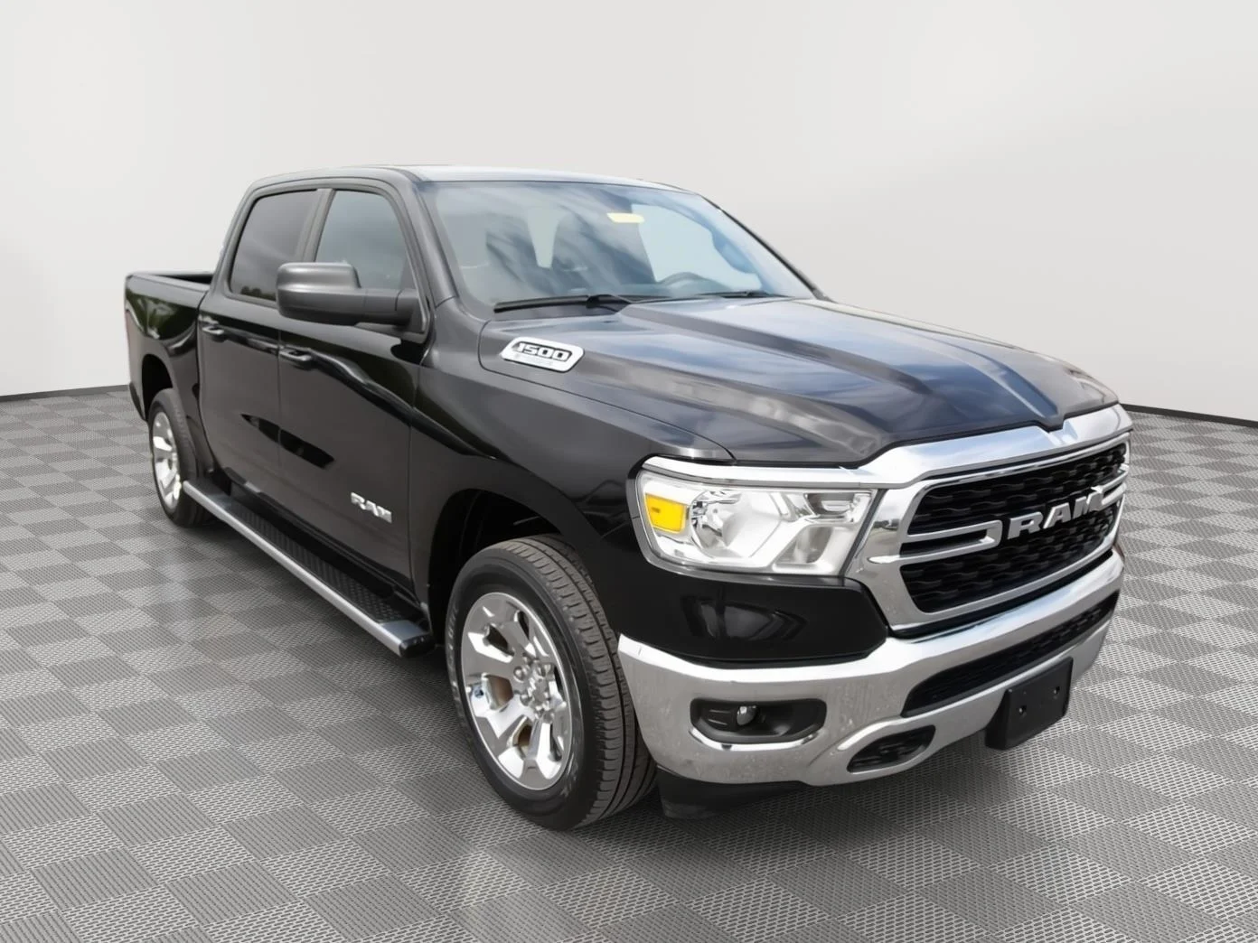 Used 2022 Diamond Black Crystal Pearlcoat Ram Big Horn image 3