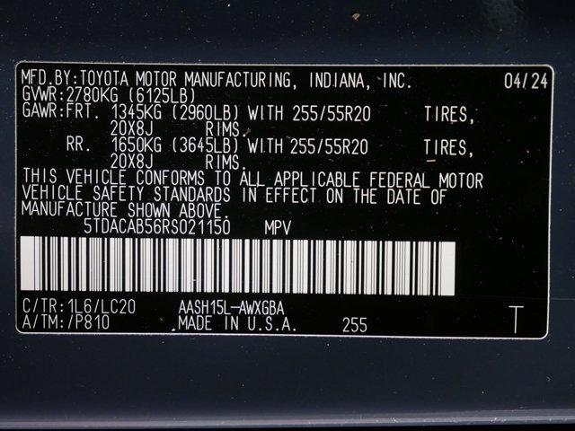 Certified Used 2024 Storm Cloud Toyota Hybrid Limited image 36