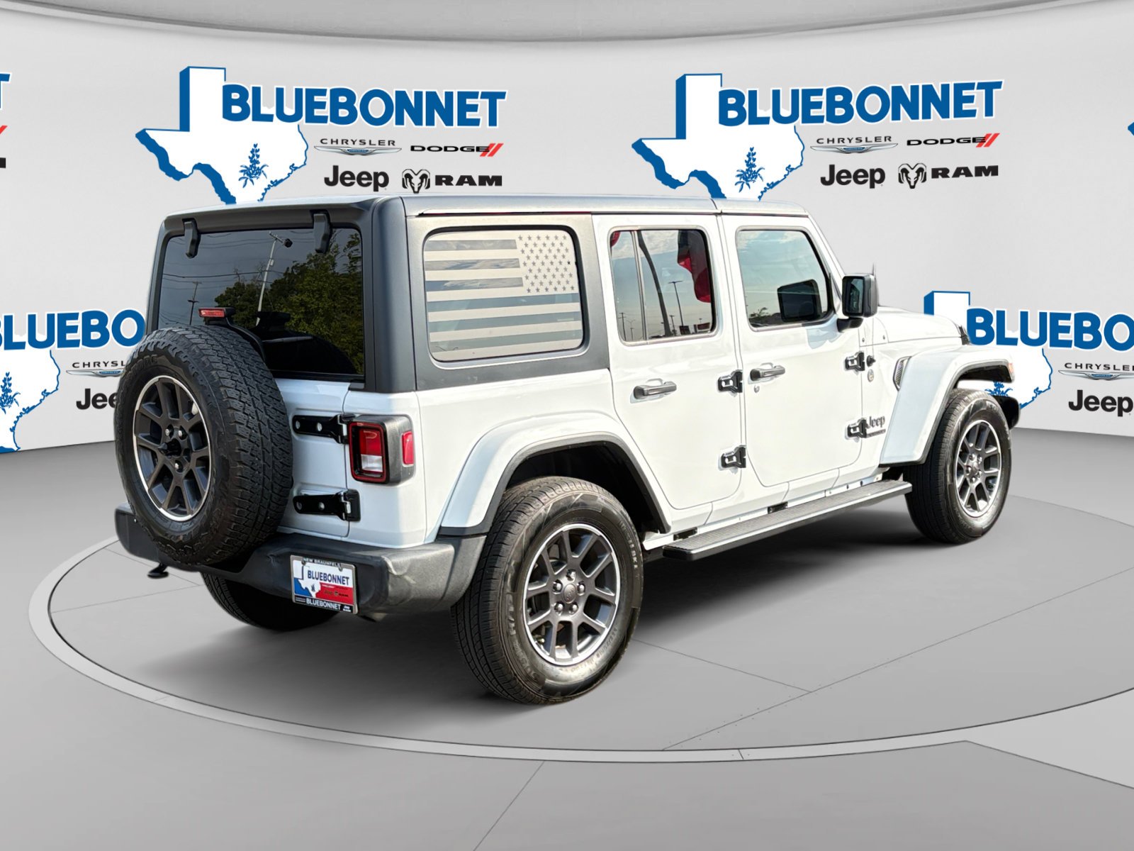Certified Used 2021 Bright White Clearcoat Jeep Unlimited 80th Anniversary image 5