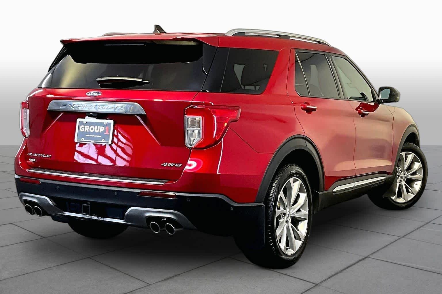 Used 2021 Rapid Red Metallic Tinted Clearcoat Ford Platinum image 23