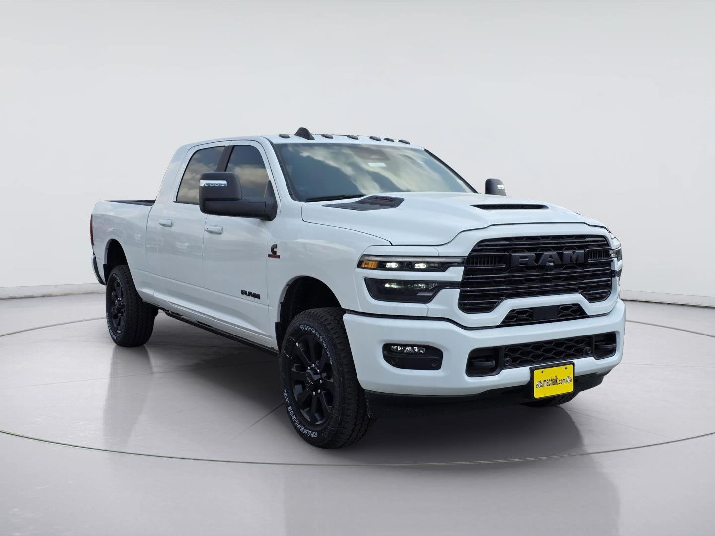 Used 2025 Bright White Clearcoat Ram Laramie image 2