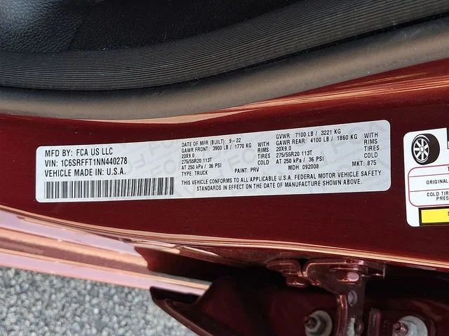 Certified Used 2022 Red Ram Big Horn/Lone Star image 31