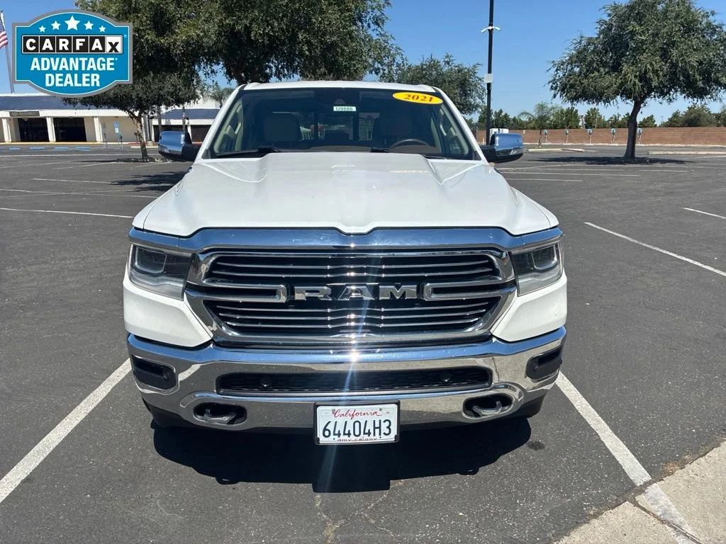 Used 2021 Ivory White Tri-c Ram Laramie image 8