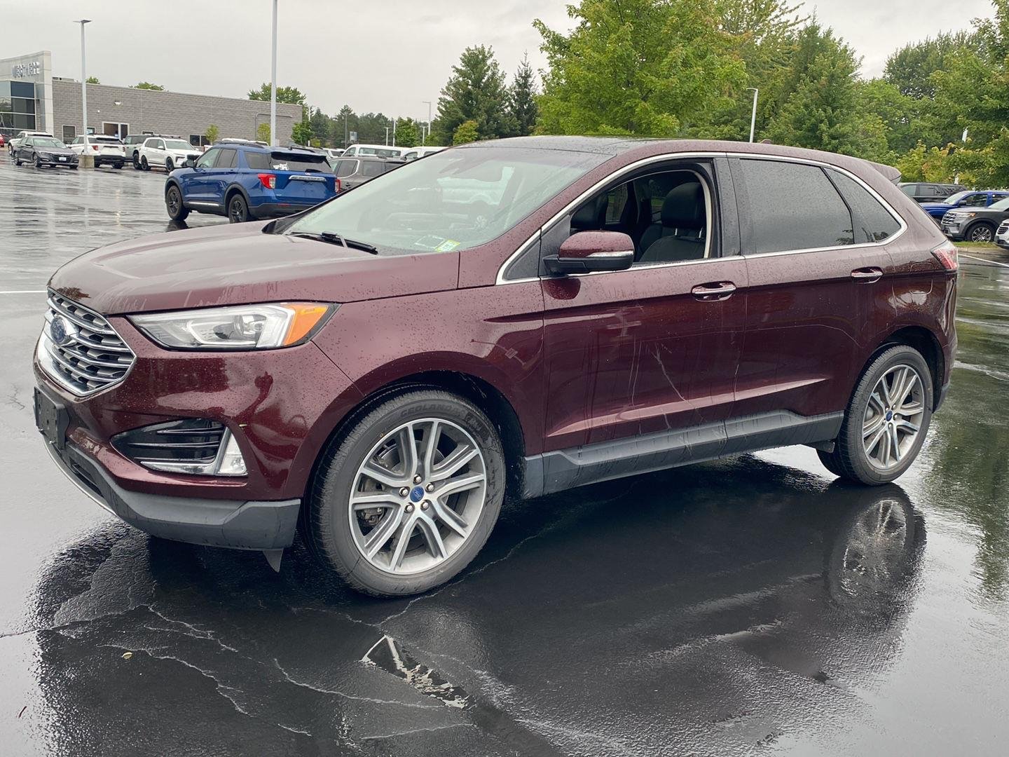 Used 2019 Burgundy Velvet Metallic Tinted Clearcoat Ford Titanium image 7