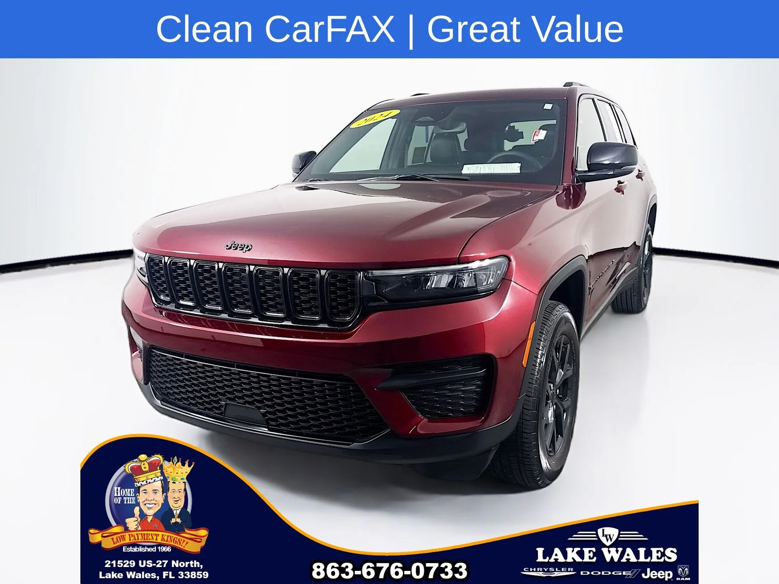 Certified Used 2024 Red Jeep Altitude image 3