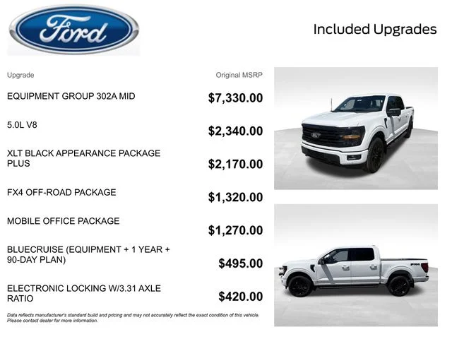 New 2026 White Ford XLT image 2