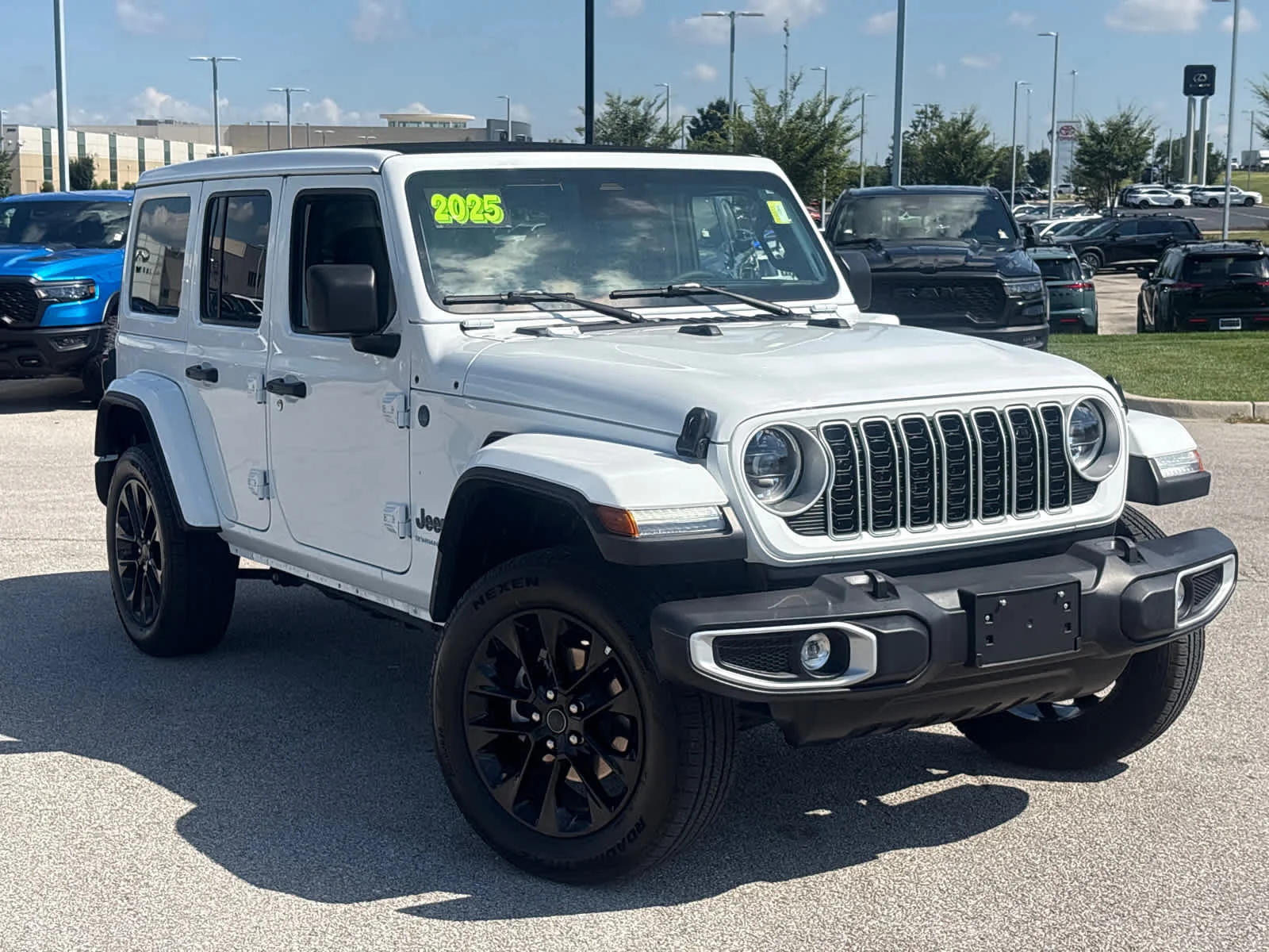 Used 2025 Jeep Wrangler 4xe Sahara 4XE with VIN 1C4RJXP66SW579020 for sale in Kansas City