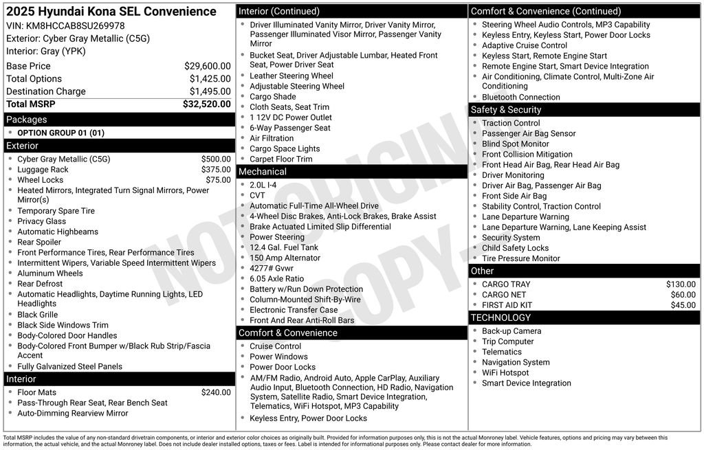 2025 Hyundai Kona SEL Convenience - Photo 35