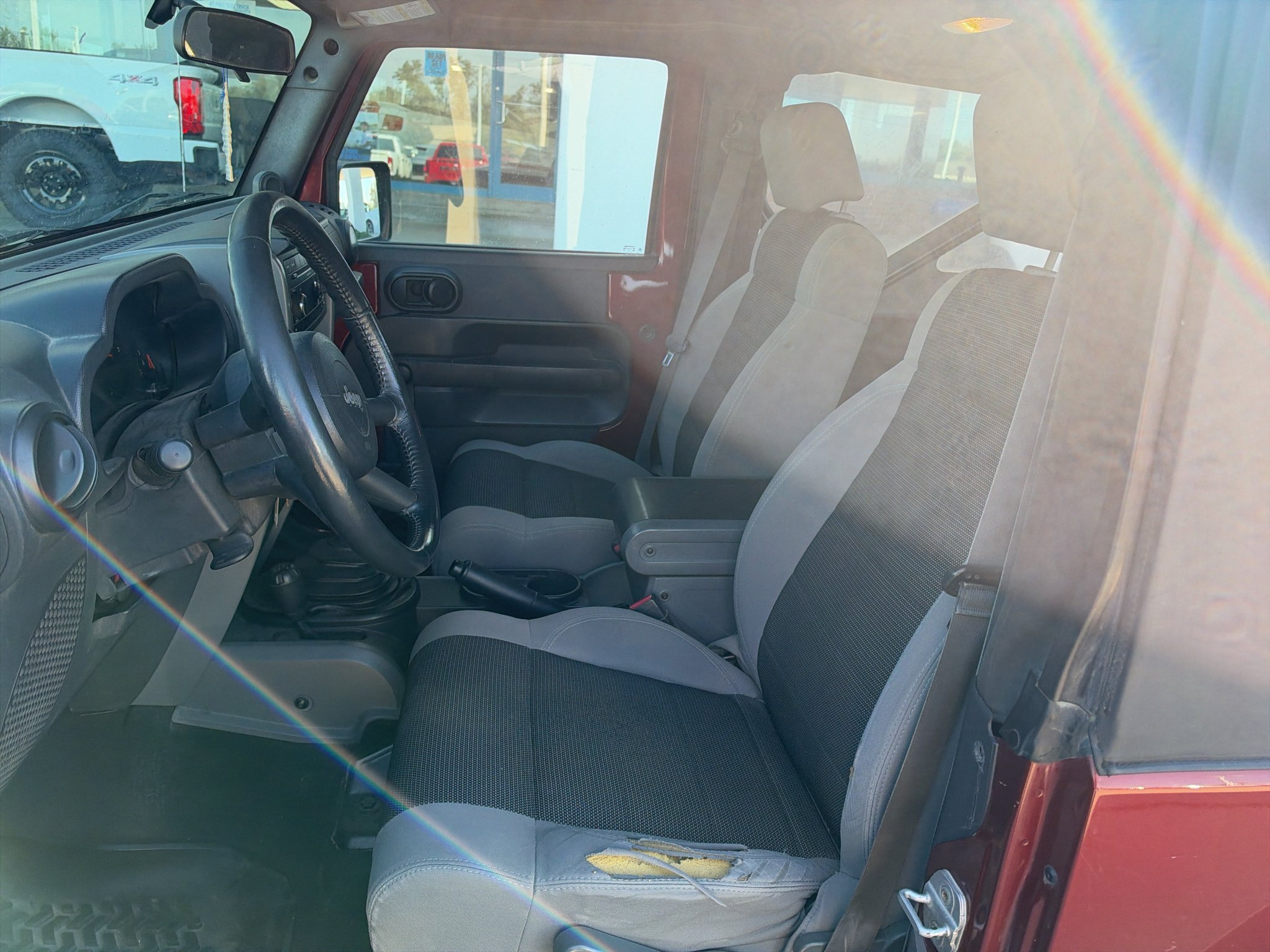 Used 2007 Flame Red Clearcoat / Black Hard Top Jeep X image 11