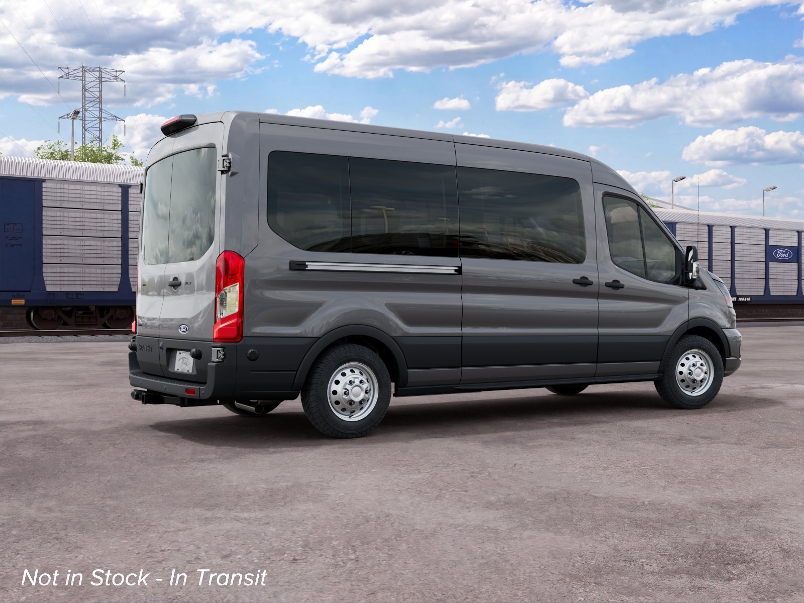 New 2027 Carbonized Gray Metallic Ford Passenger Van XLT image 6