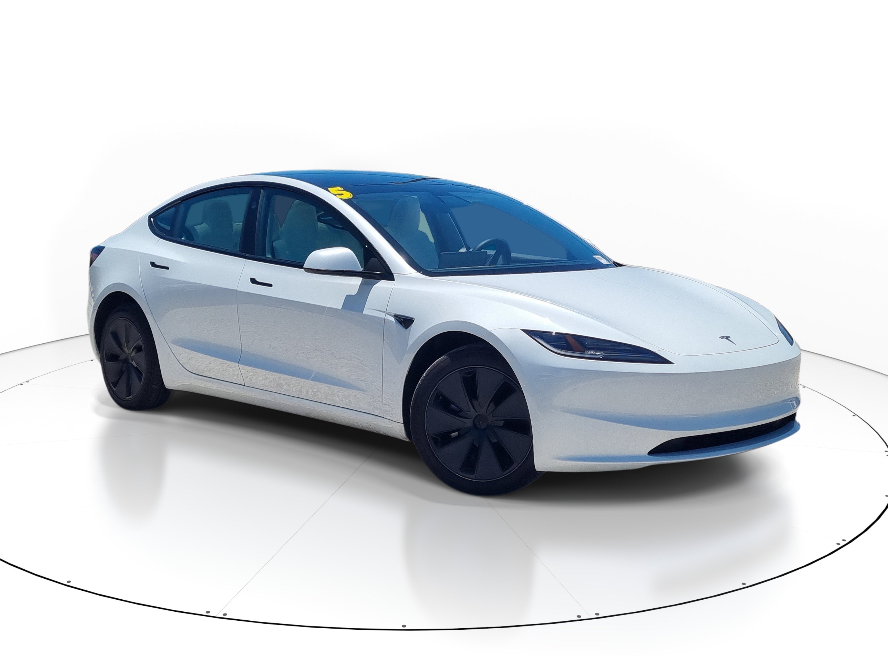 Used 2025 Pearl White Multi-Coat Tesla Long Range image 1