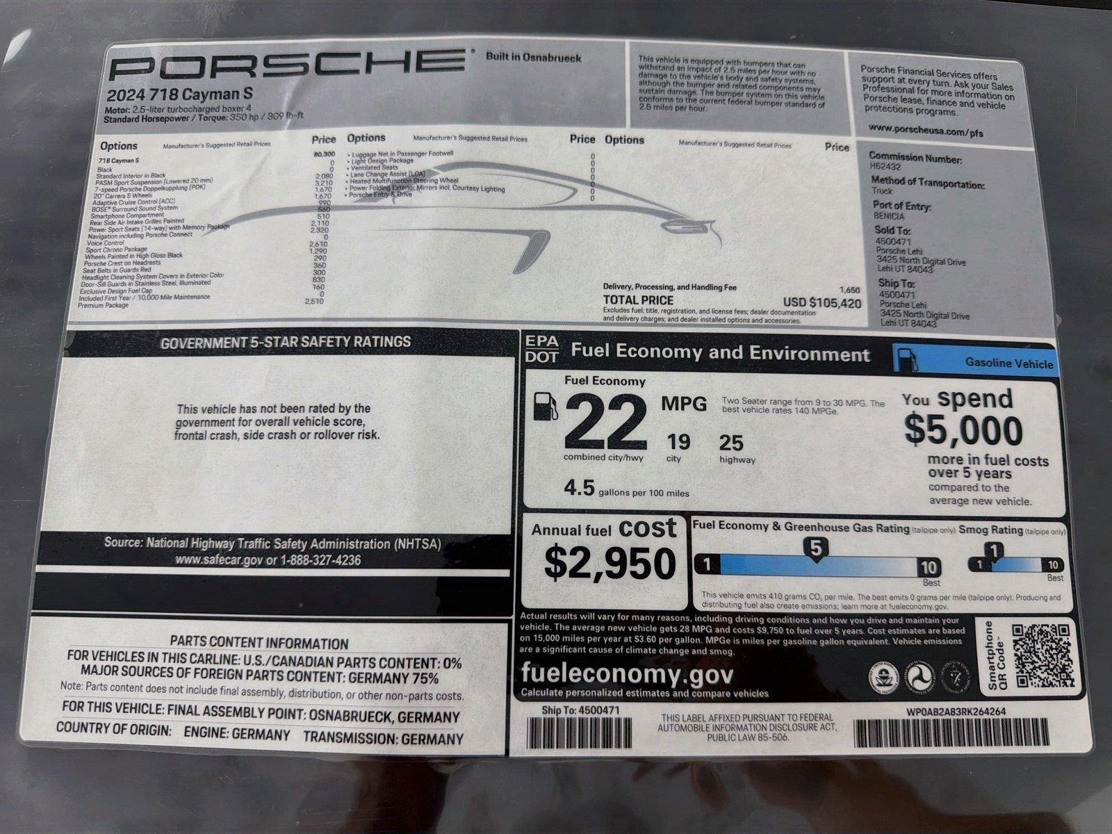 Used 2024 Black Porsche S image 31
