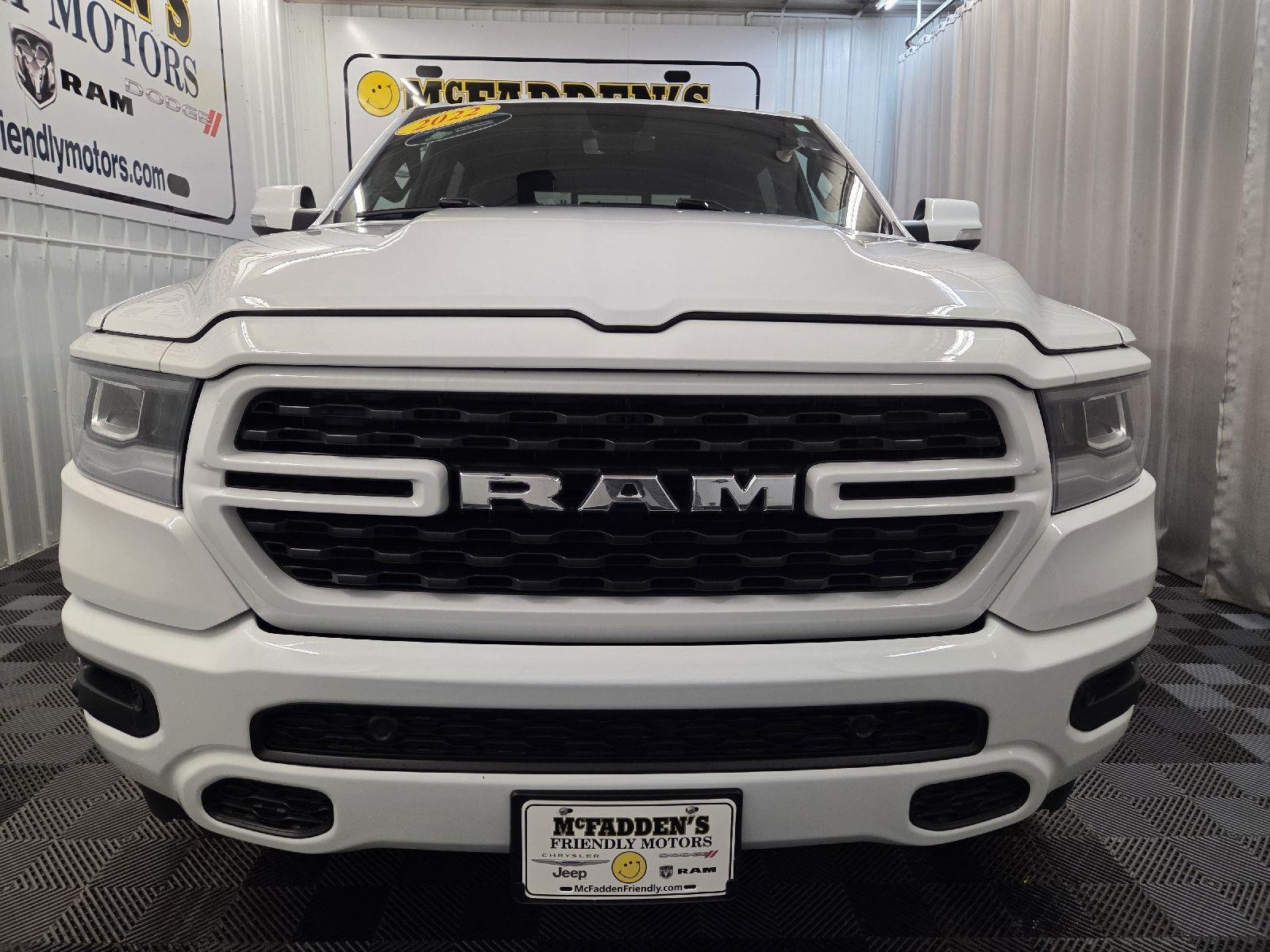 Used 2022 Bright White Clearcoat Ram Big Horn image 8