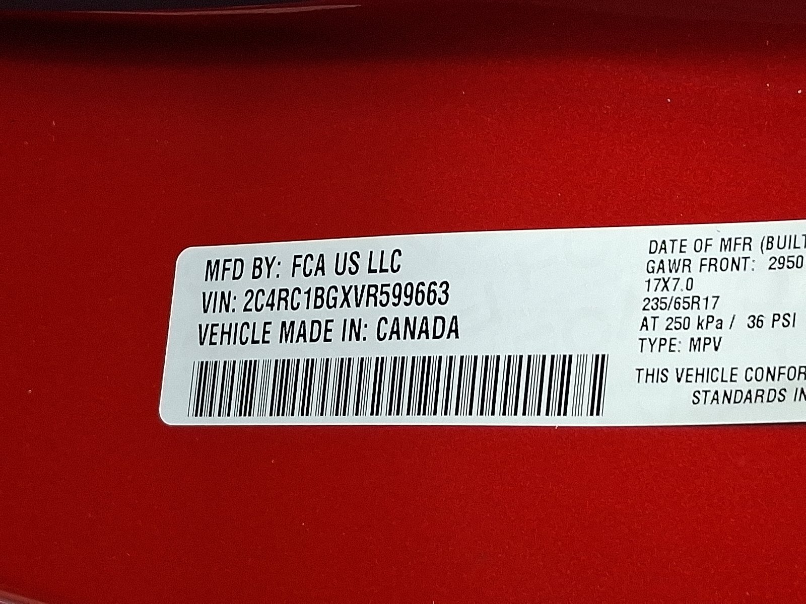 New 2027 Red Hot Pearl-Coat Exterior Paint Chrysler Select AWD image 15