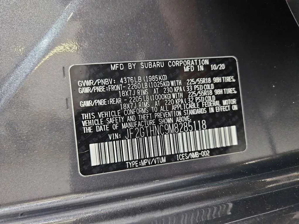 Certified Used 2021 Gray Subaru Limited image 32