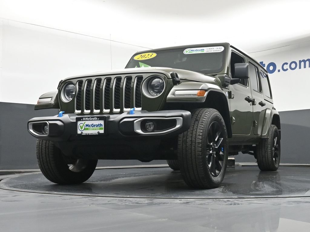 Used 2023 Green Jeep Sahara 4xe image 8