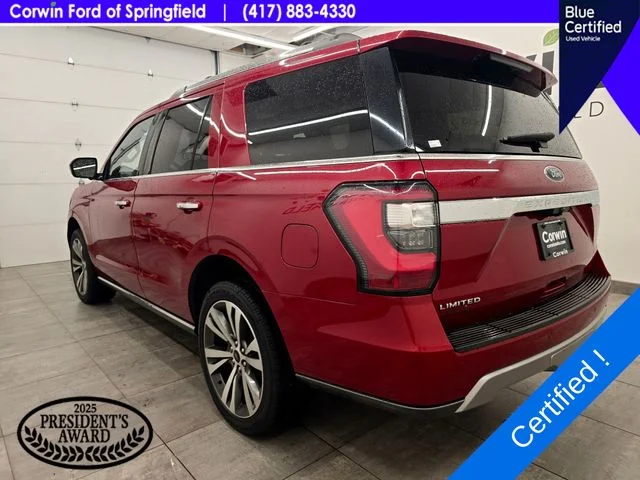 Certified Used 2021 Rapid Red Metallic Tinted Clearcoat Ford Limited image 4