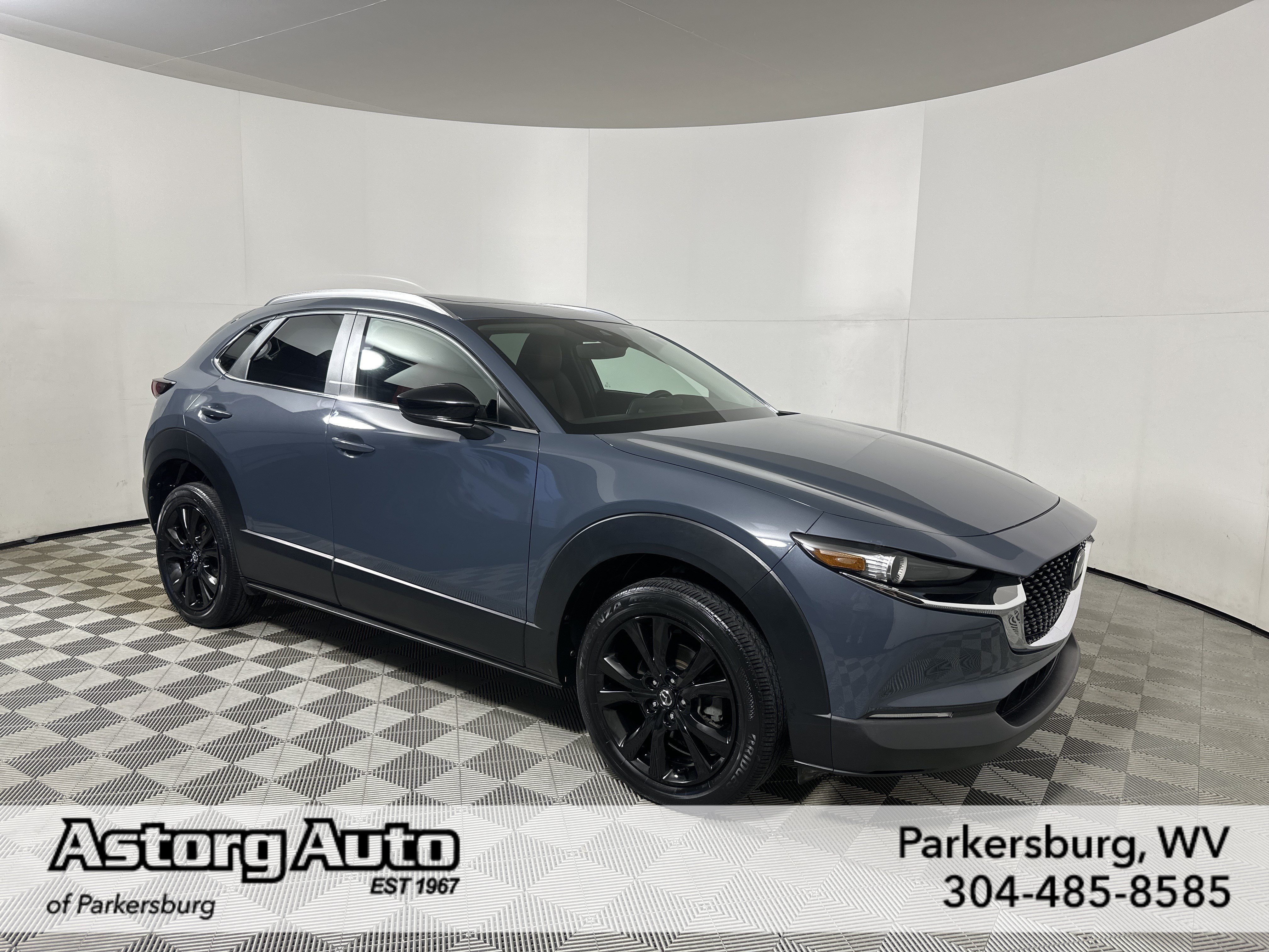 Used 2023 Polymetal Gray Metallic Mazda 2.5 S Carbon Edition image 1