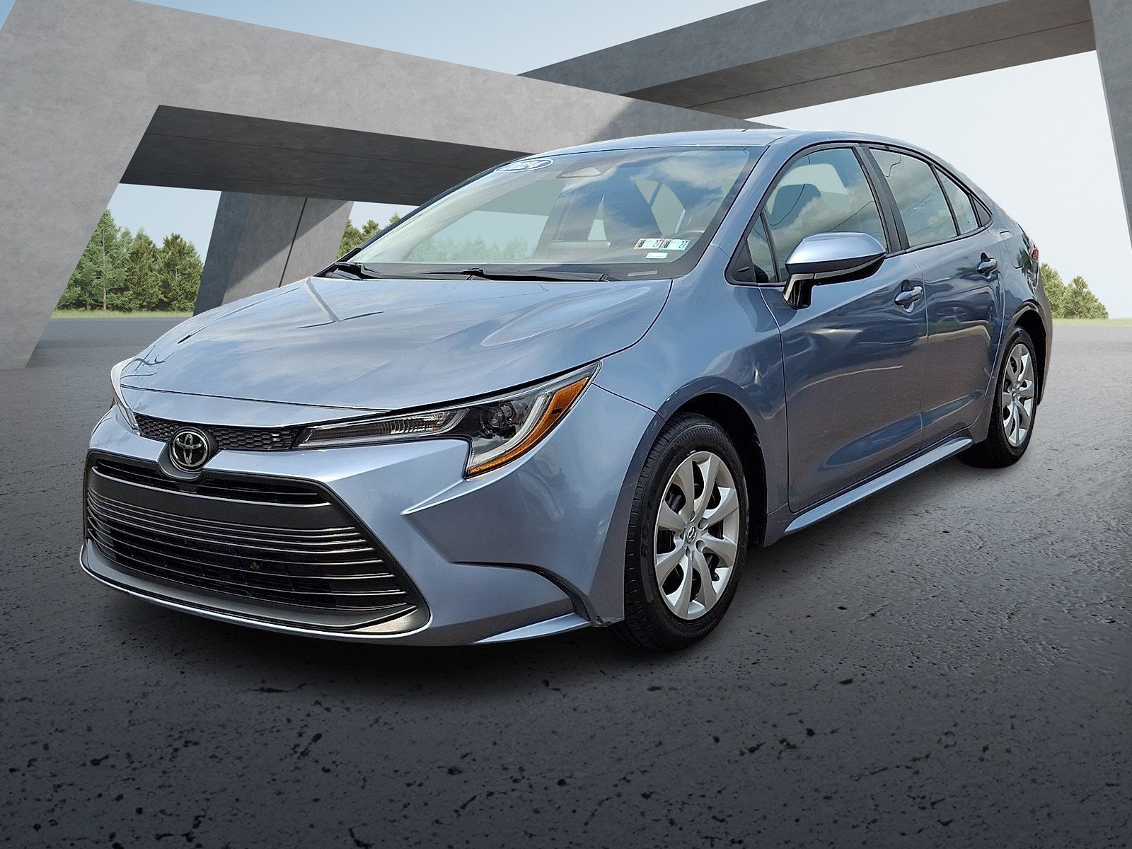 Used 2024 Blue Toyota LE image 2