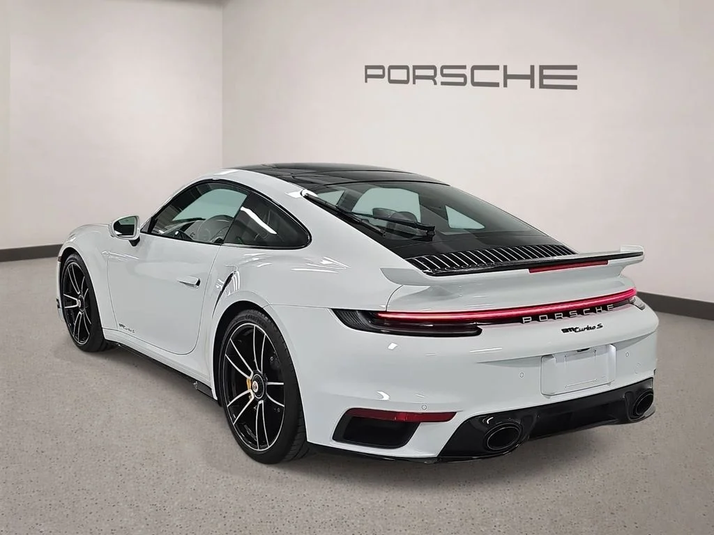 Certified Used 2021 White Porsche Turbo S image 3