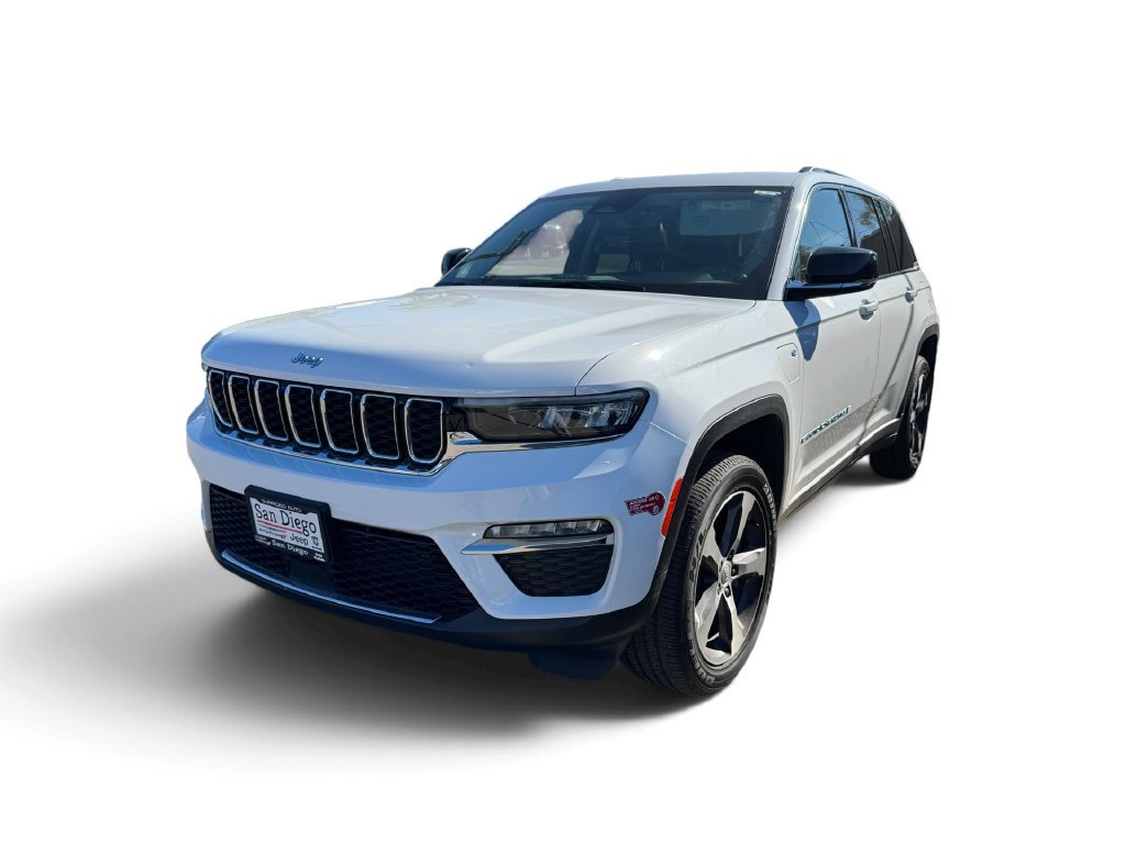 Used 2023 Bright White Clearcoat Jeep 4xe image 3