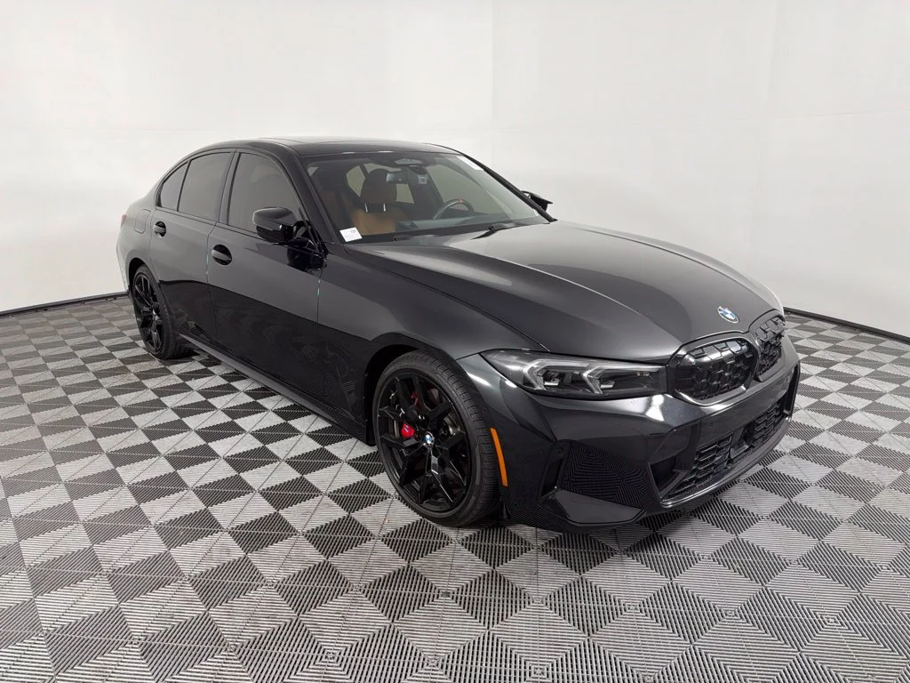 Certified Used 2025 Black Sapphire Metallic BMW M340i xDrive image 3