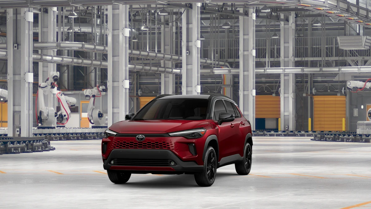 New 2026 Soul Red Crystal  with Jet Black roof Toyota Hybrid XSE image 26