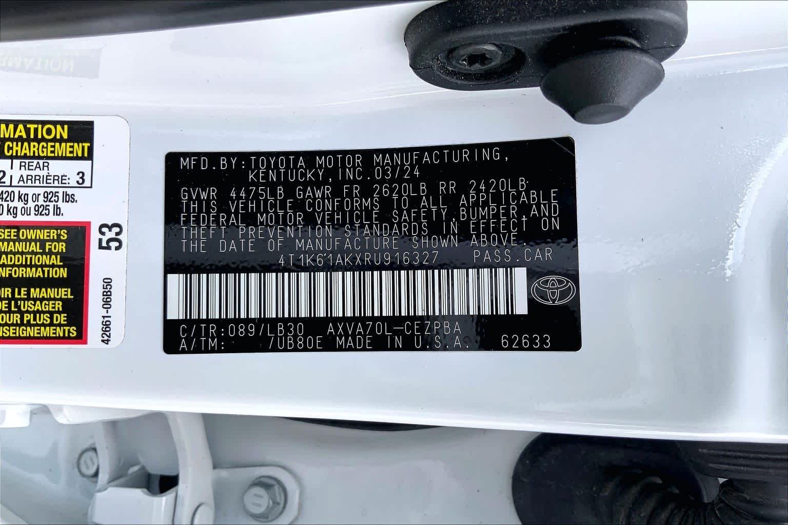 Used 2024 Wind Chill Pearl Toyota XSE image 36