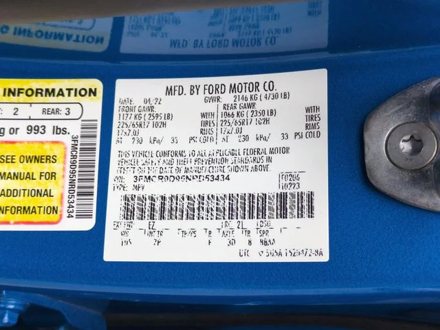 Used 2022 Blue Ford Badlands image 36