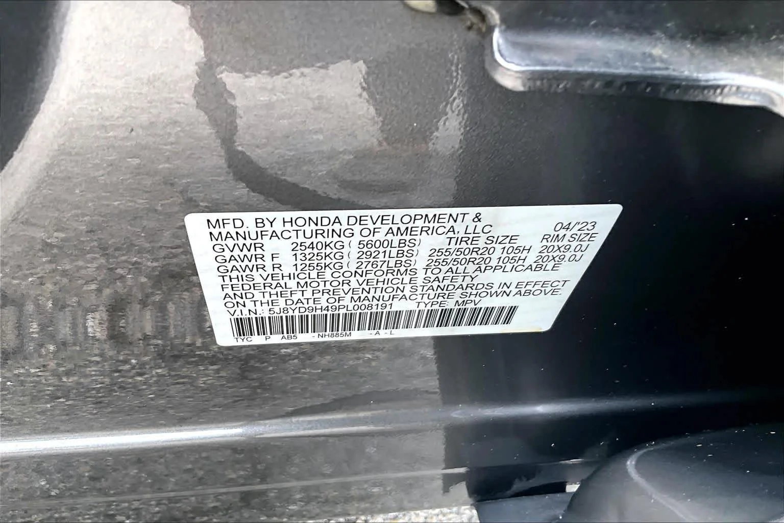 Used 2023 Liquid Carbon Metallic Acura w/Technology Package image 35