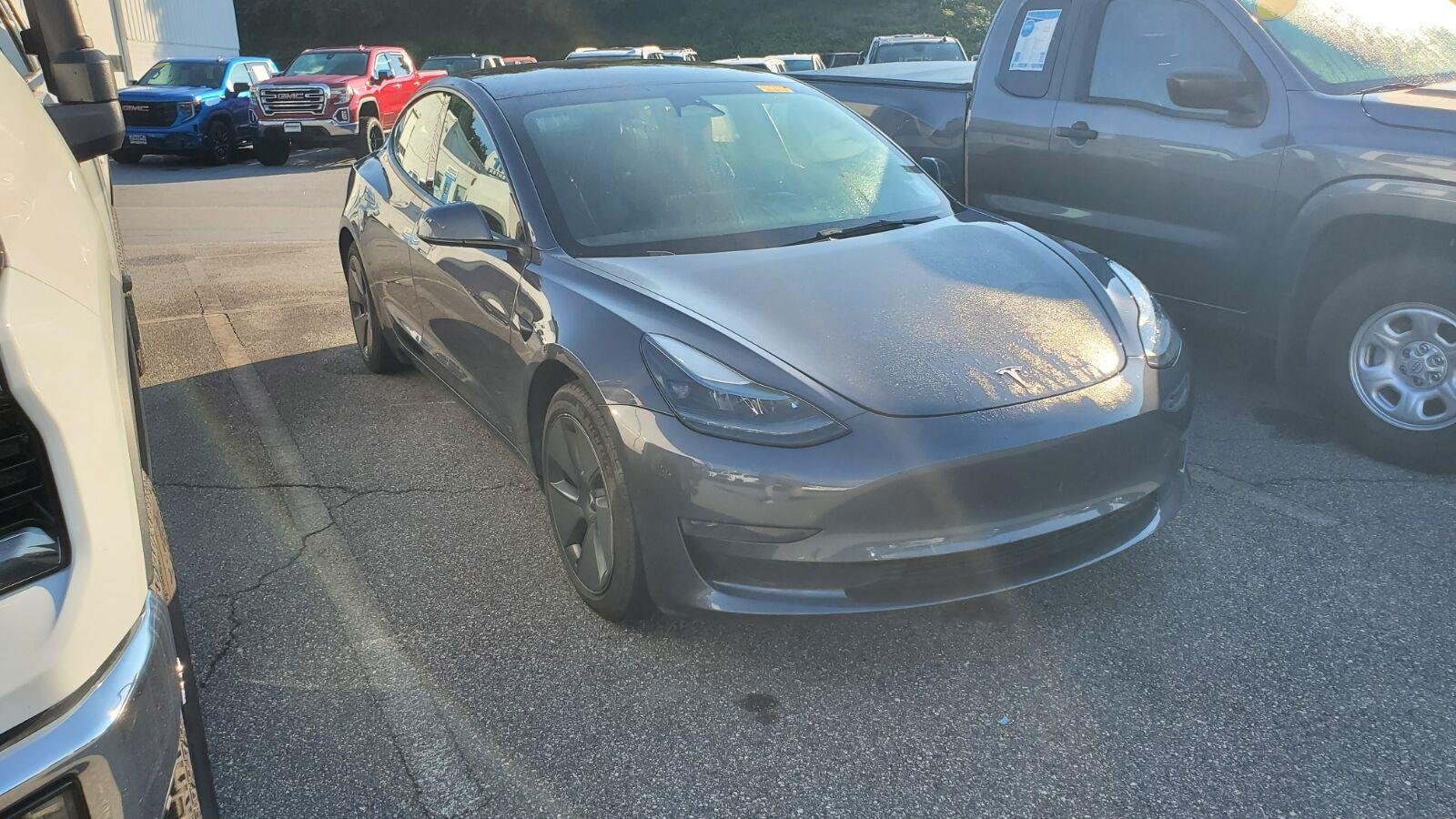 Used 2023 Midnight Silver Metallic Tesla RWD image 2