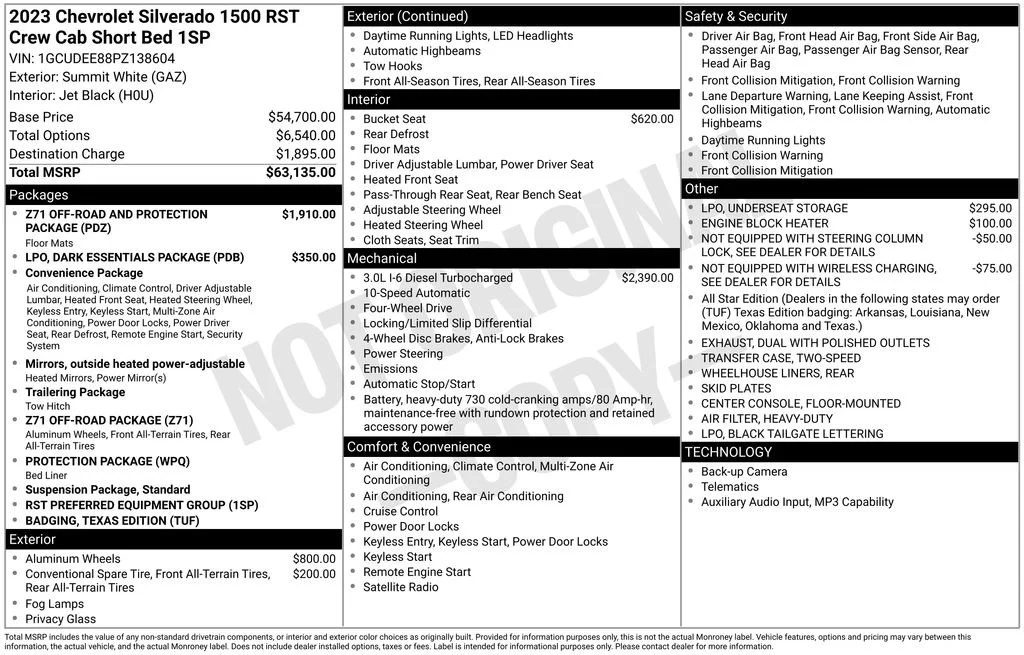 2023 Chevrolet Silverado 1500 RST 4X4 Crew Cab Short Box's photo