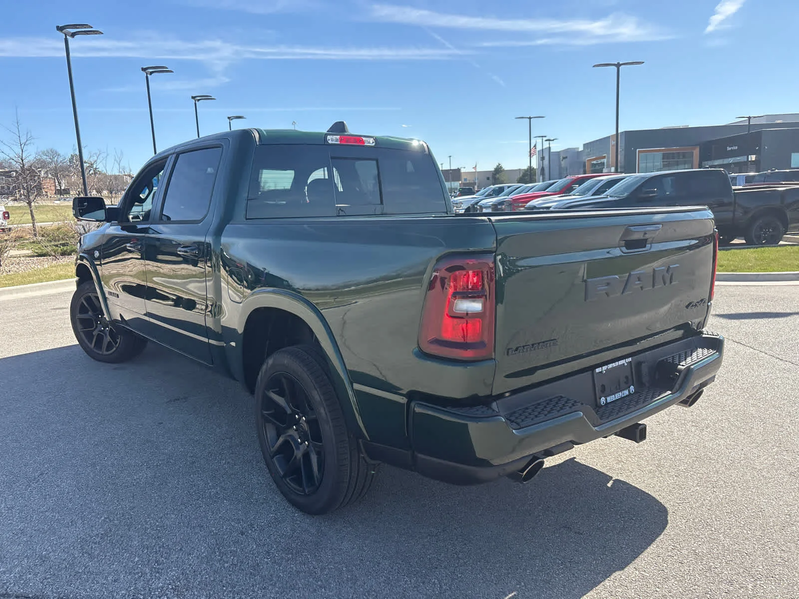 New 2026 Serrano-Green Metallic Exterior Paint RAM Laramie image 7
