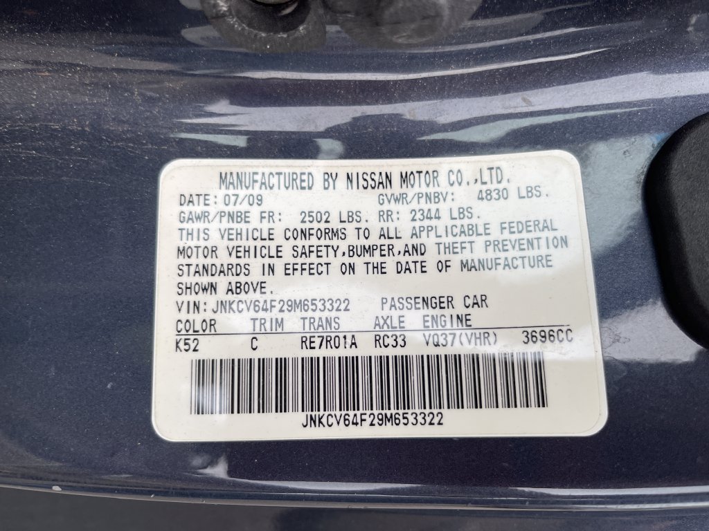 Used 2009 Blue INFINITI X image 6