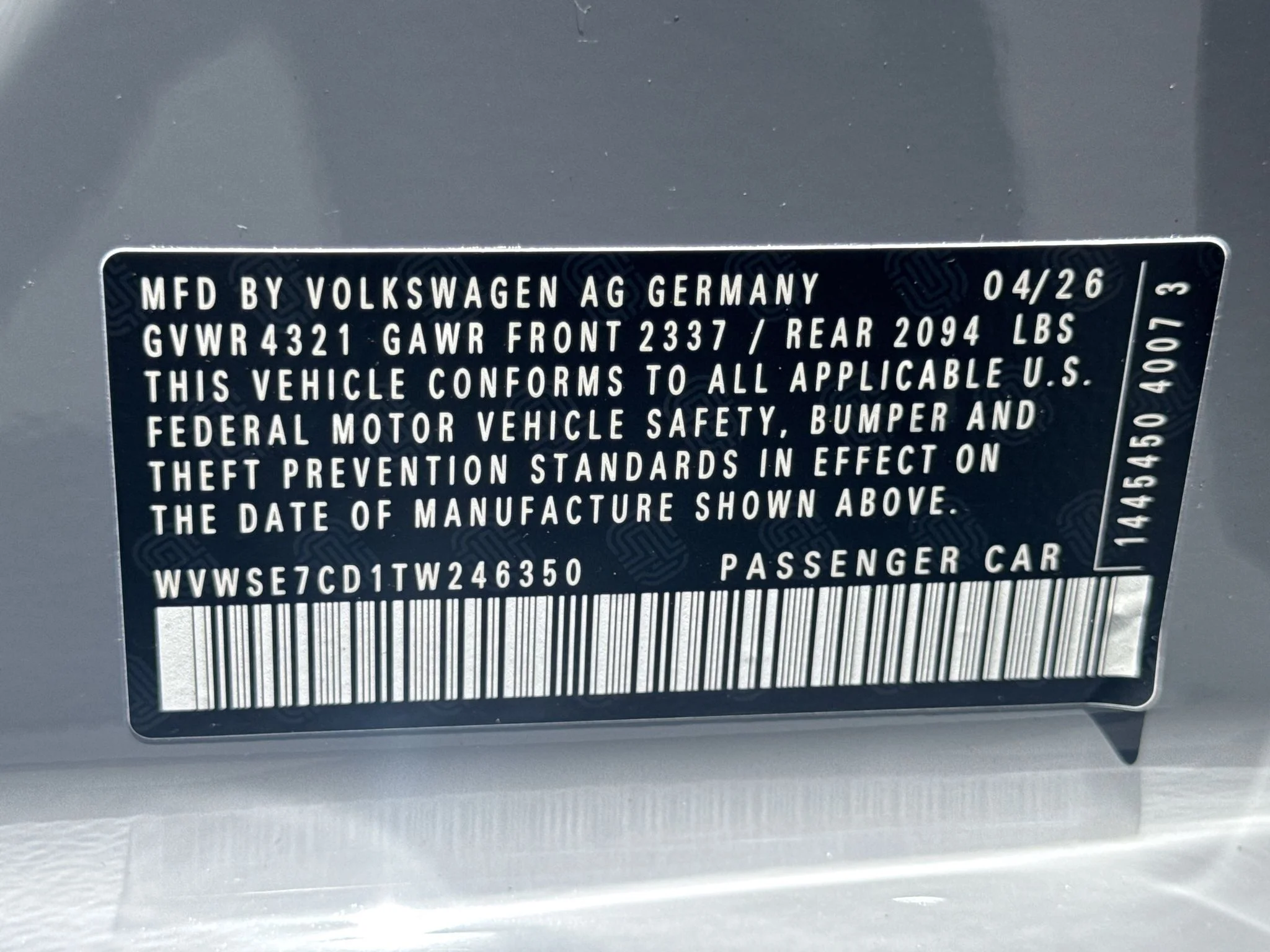New 2026 Moonstone Gray Volkswagen SE image 34