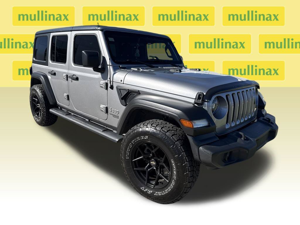Used 2021 Silver Jeep Unlimited Sport S image 1