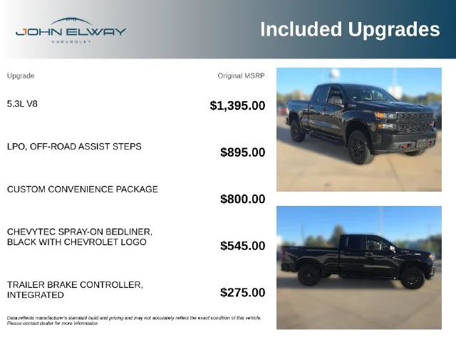 Used 2019 Black Chevrolet Custom Trail Boss image 7